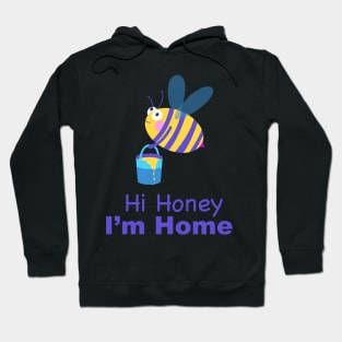 Honey bee with bucket Hoodie